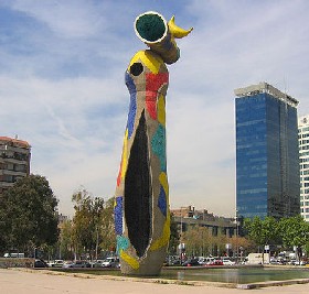 D�na i Ocell, Parc Joan Mir� - Barcelona
